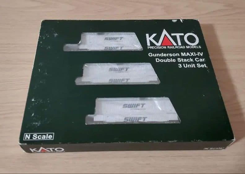 KATO製ダブルスタックカー 3両セット　アメリカ型貨車