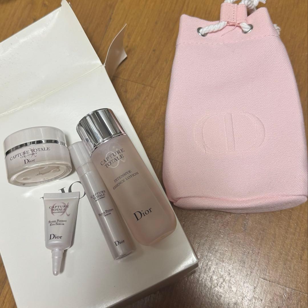DIOR ディオール カプチュール セット ピンク　ポーチ付き　ノベルティ