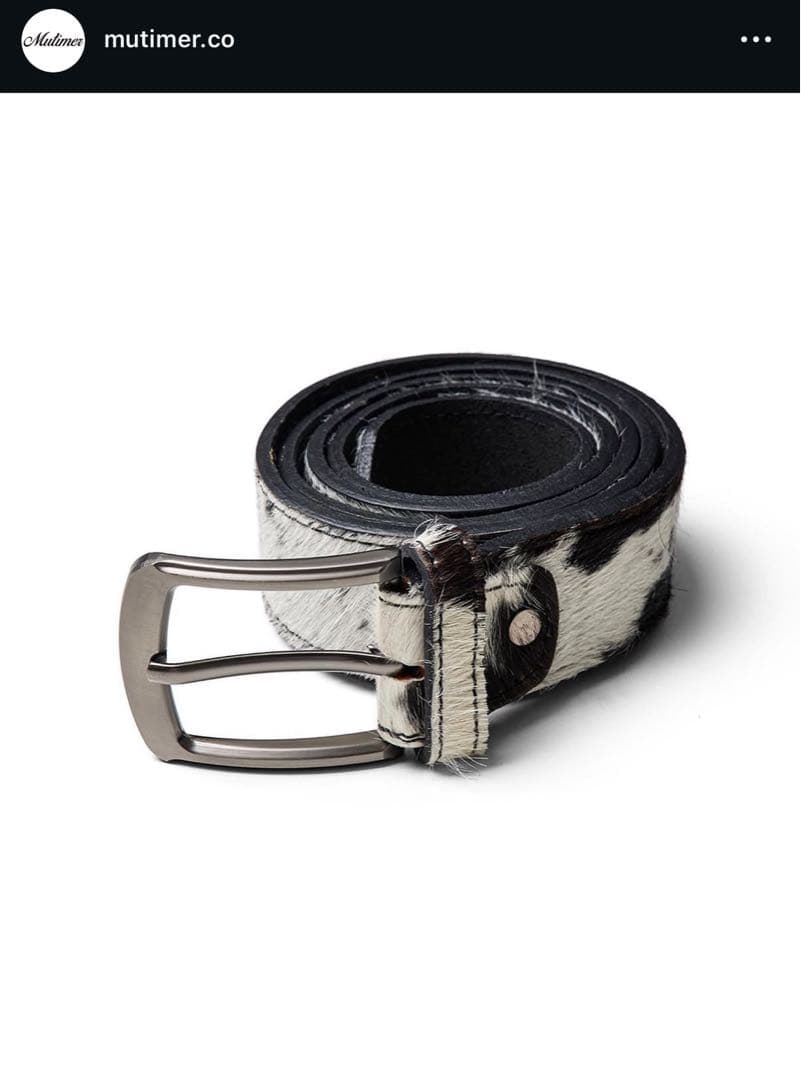 Mutimer レザーベルトCOWHIDE BELT