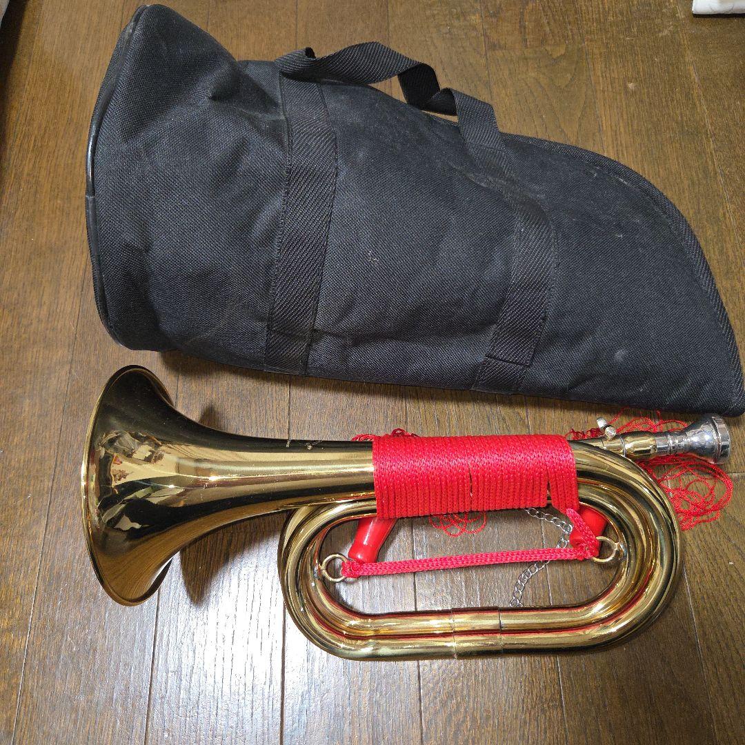 信号ラッパ　袋付き 楽天市場】特注信号ラッパ 編み肩掛けひも ＜お好きな配色で制作いたし