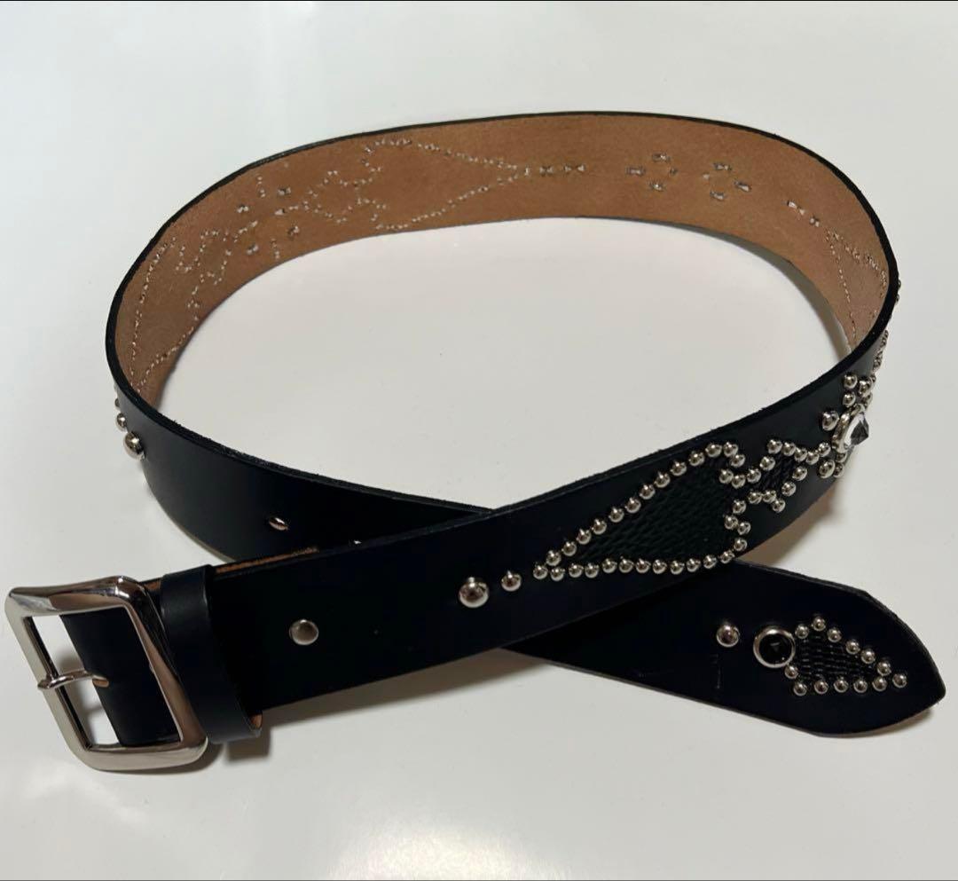 スペードスタッズベルト 32インチ チバ ウルフズヘッド・ケルト&コブラ