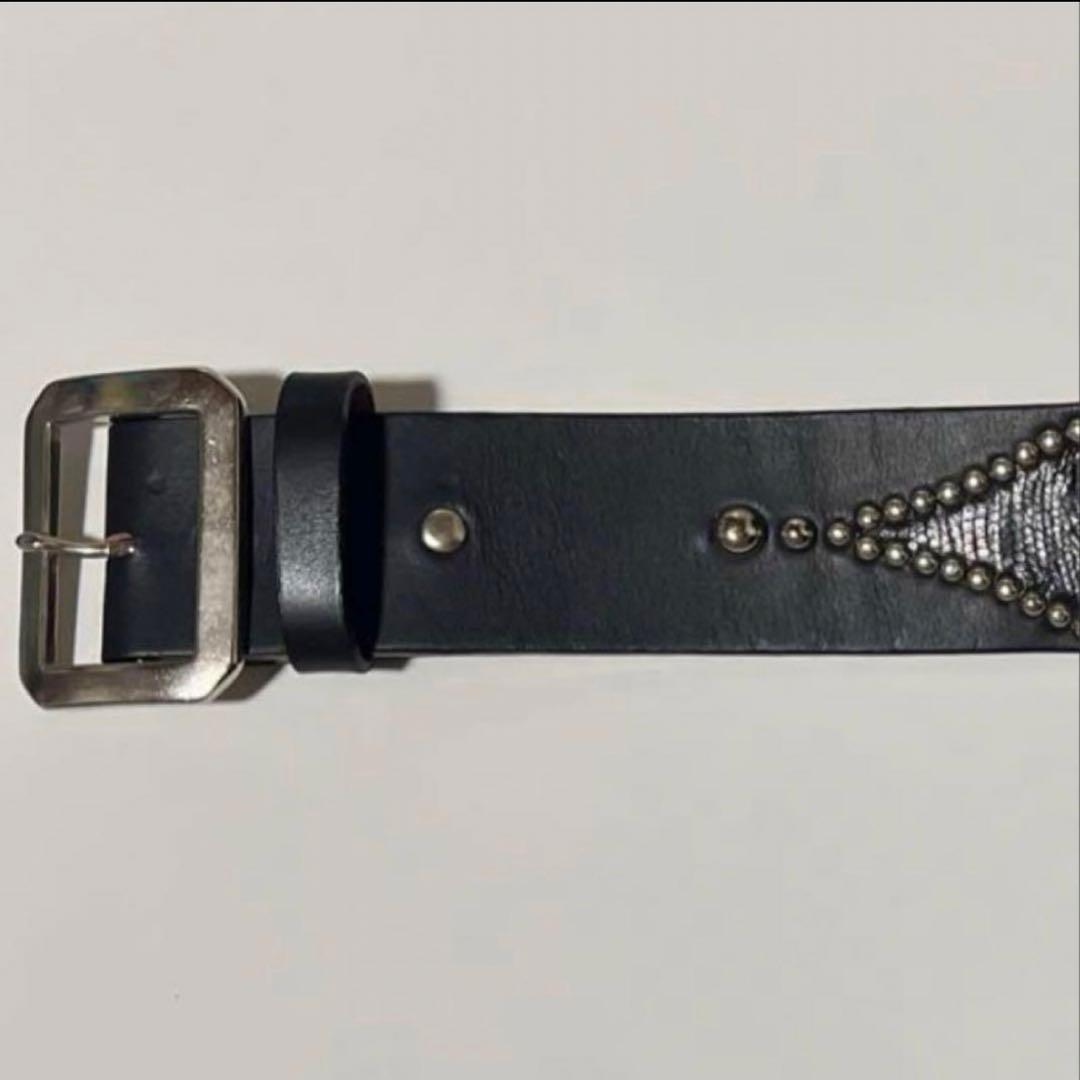 スペードスタッズベルト 32インチ チバ ウルフズヘッド・ケルト&コブラ