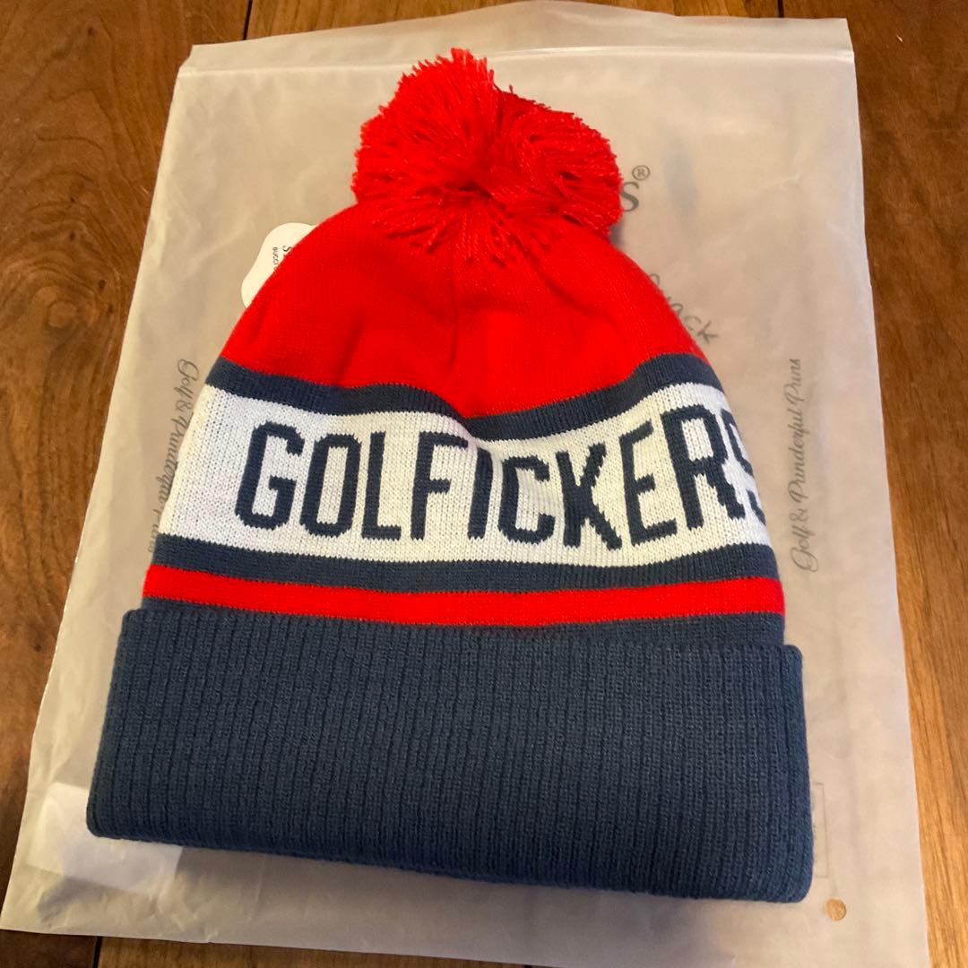 Golfickers ゴルフィッカーズ ポンポン付きニット帽 - メルカリ