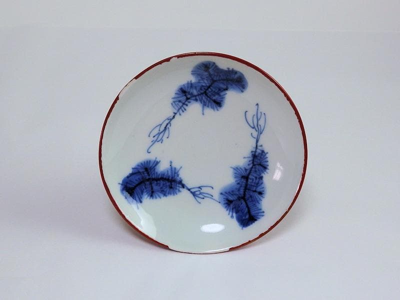 磁器 京焼 古伊万里 金襴手 若松に飛鶴の図 蓋茶碗 E124AS-CFx - メルカリ