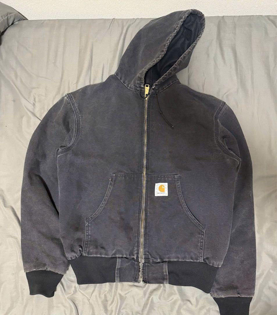 Carhartt ダークグレー フード付きジャケット 90s