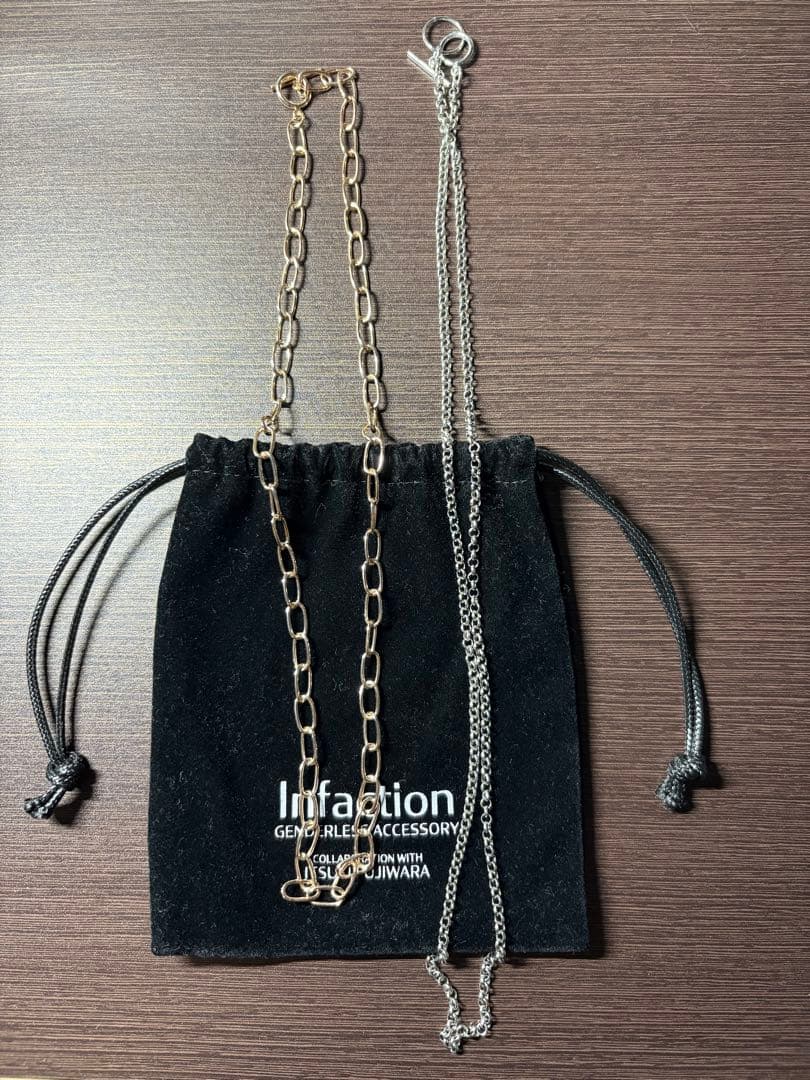 藤原樹 ネックレス infaction ピンクゴールド シルバー925 - メルカリ