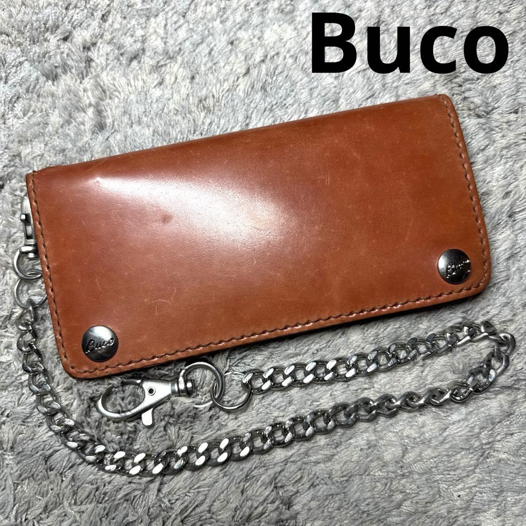 Buco 長財布 本革 レザー ウォレットチェーン トラッカーウォレット