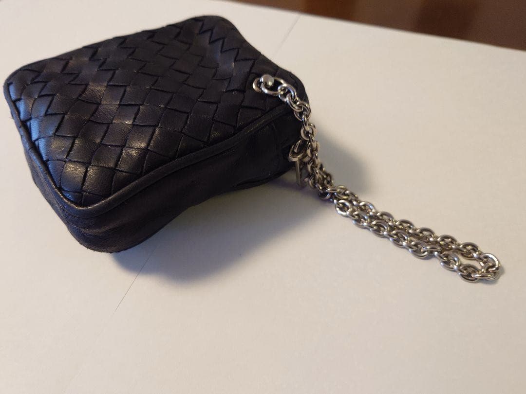BOTTEGA VENETA ボッテガ　タバコ　小物　ポーチ　チェーン　黒