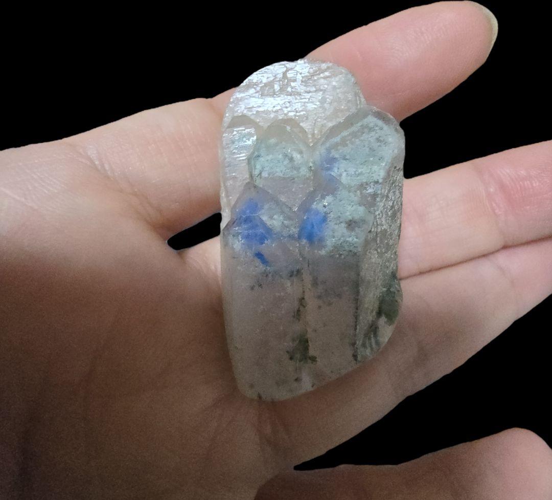 パパゴアイト　イン　クォーツ　　カボション