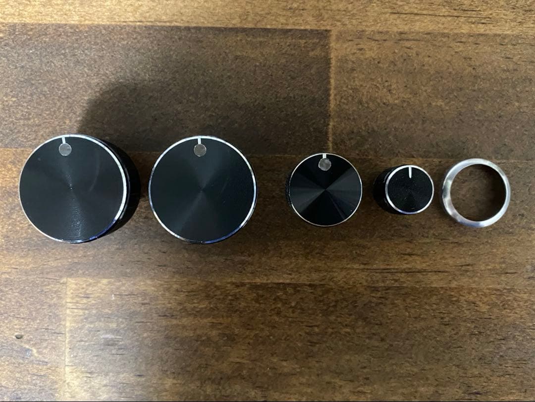 【割れ防止対策付き】L700S ミラジーノ　エアコン　ツマミ　ノブ　黒　ブラック