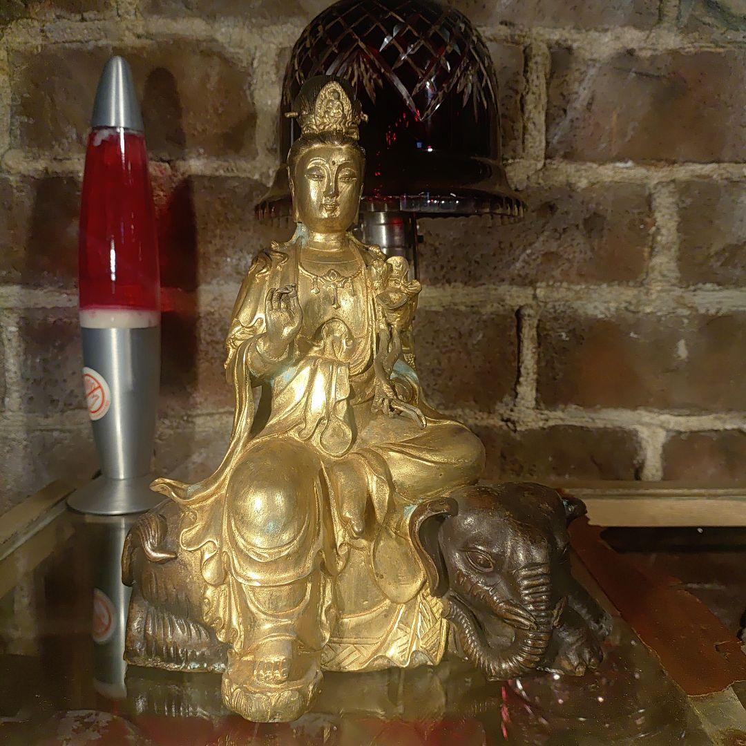 大明宣徳年製　普賢菩薩　アンティーク　仏像　　美術品　3200ｇ 大明宣徳年製 普賢菩薩 アンティーク 仏像 美術品 3200g - メルカリ