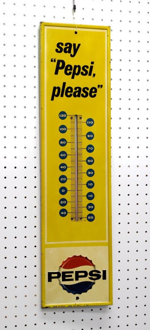 ペプシ温度計 1963 ヴィンテージ say“Pepsi, please”(L)