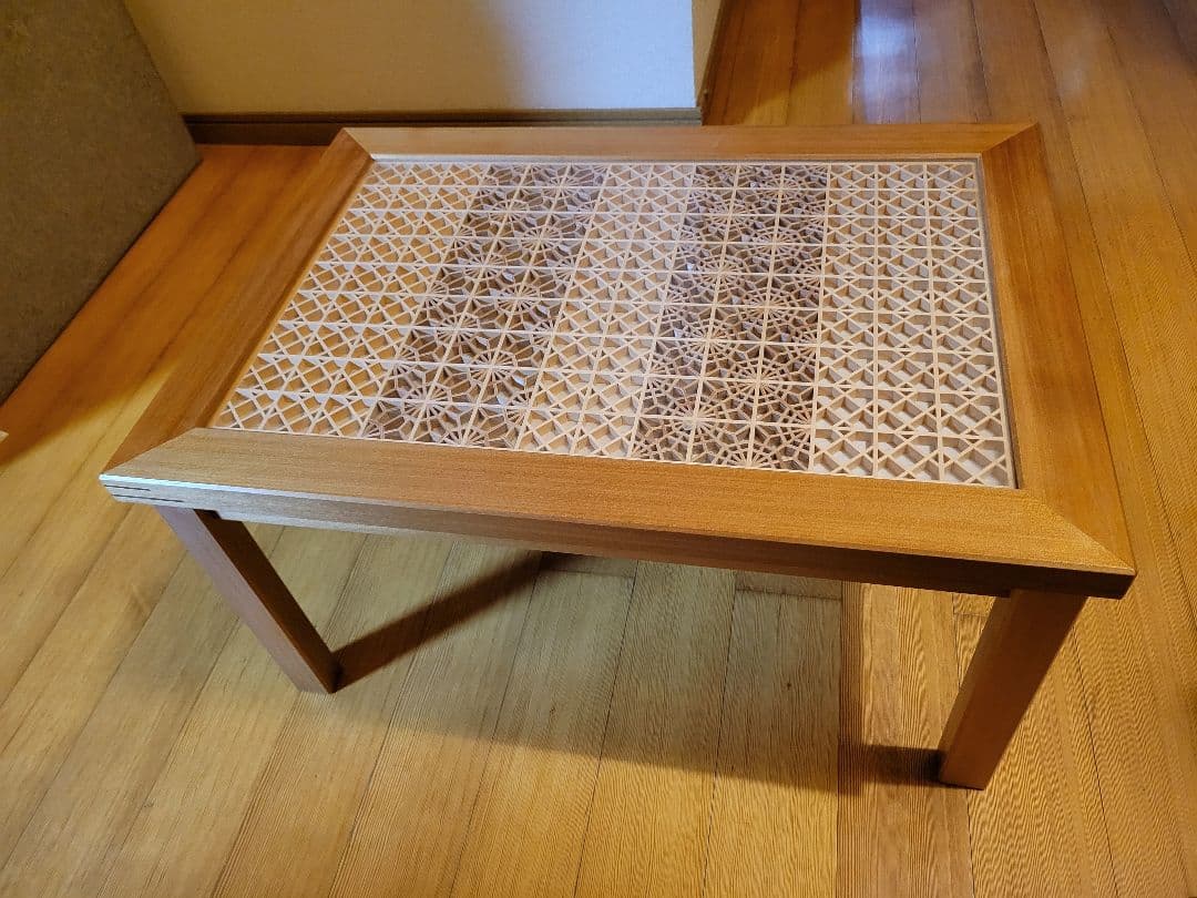 組子　組子細工　テーブル　机