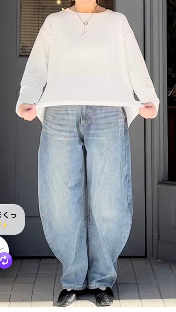 Anna Kerry 裏起毛モロッコデニムパンツ サイズ40アンナケリー - メルカリ