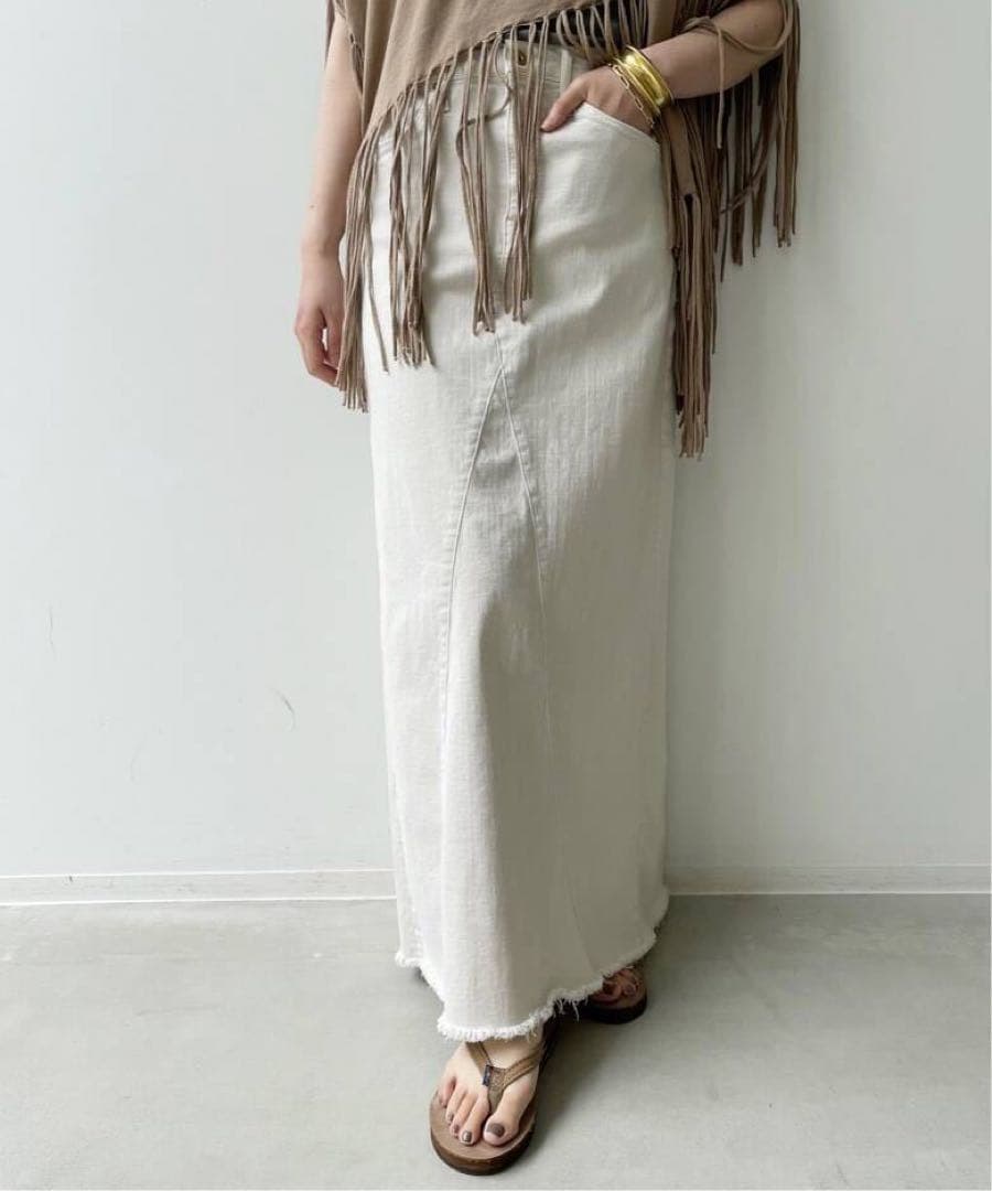 アパルトモンGOOD GRIEF Line Fringe Hem Skirt - メルカリ