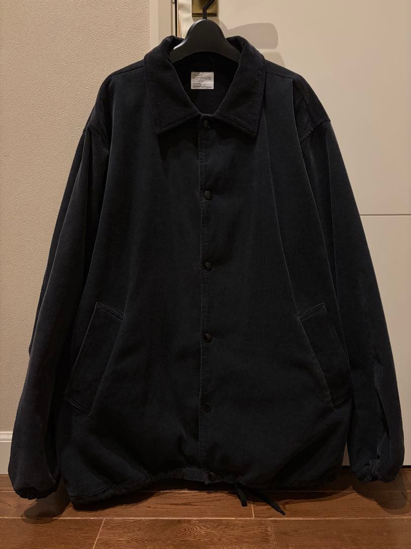 Upper Field One コーデュロイ コーチジャケット BLACK Upper Field One コーデュロイ コーチジャケット BLACK