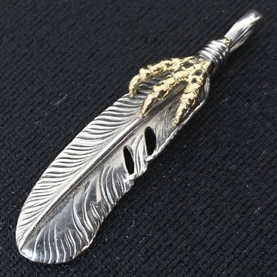 ARIZONA FREEDOM K18 クロー シルバー フェザー ペンダント