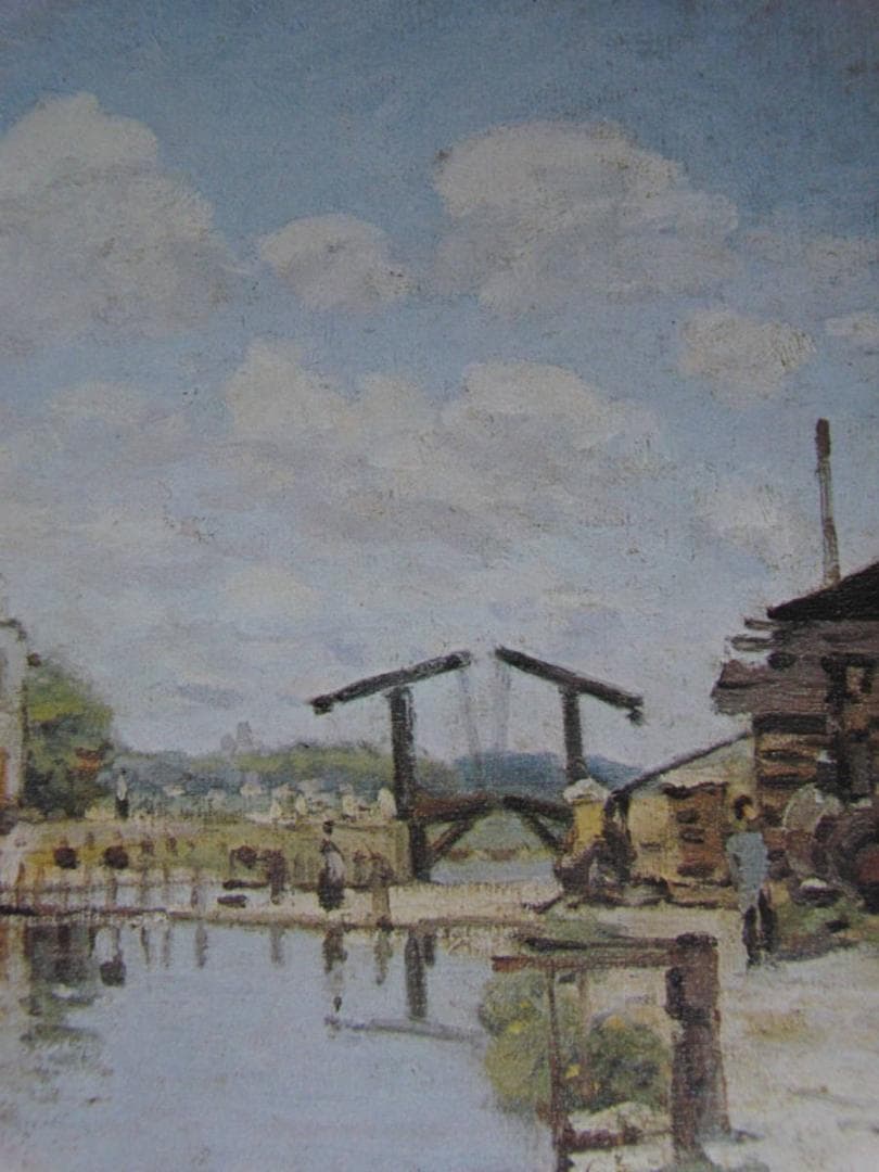 アルフレッド・シスレー、【サン＝マルタン運河】、希少な額装用画集