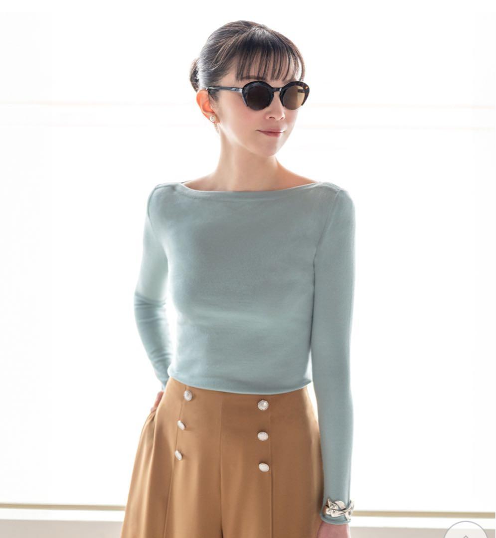 未使用品♡FOXEY♡しっとりウール Prima Knit Top