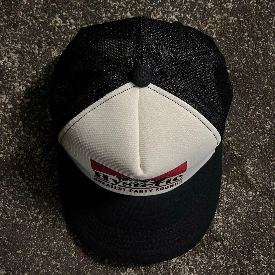 美品】ヒステリックグラマー GUITAR GIRL メッシュキャップ ブラック