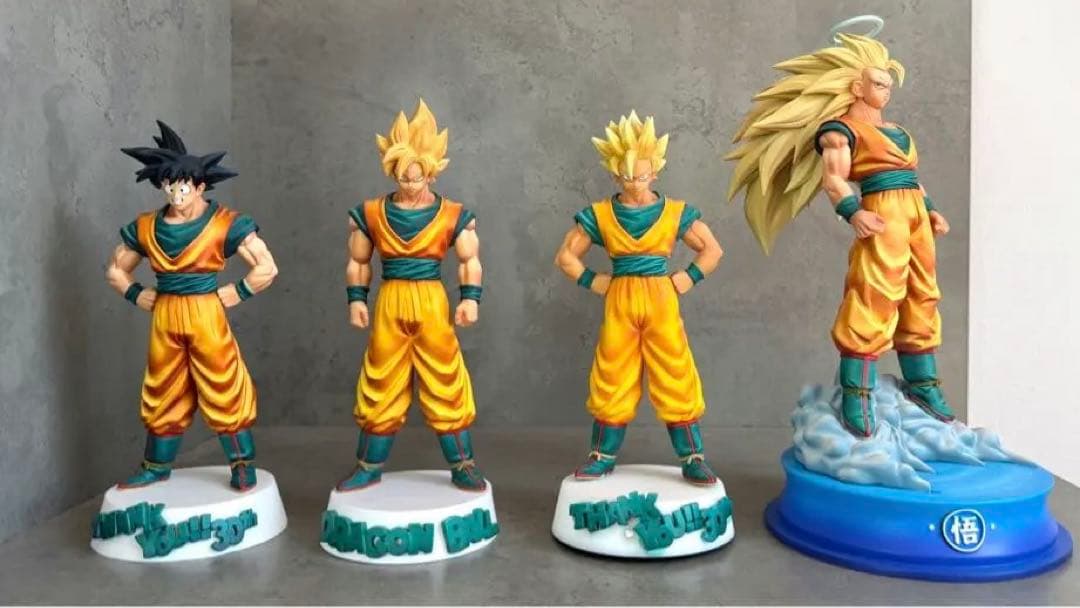 ドラゴンボール孫悟空 フィギュア4体セット 台座付き 2022年10月ドラゴンボール新作プライズフィギュア【History Box vol.4