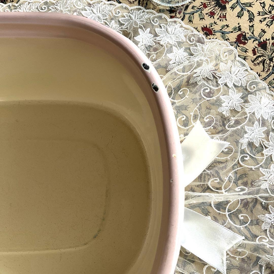 イマン♡ ホーロー洗い桶♡ キッチン・アンティーク雑貨 - メルカリ