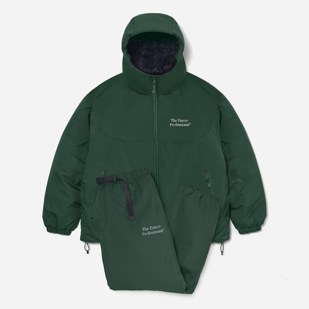 【人気サイズ】ENNOY PADDED NYLON SETUP 2026 2026 ennoy PADDED NYLON HOODIE (GRAY) エンノイXL スタイリスト私物