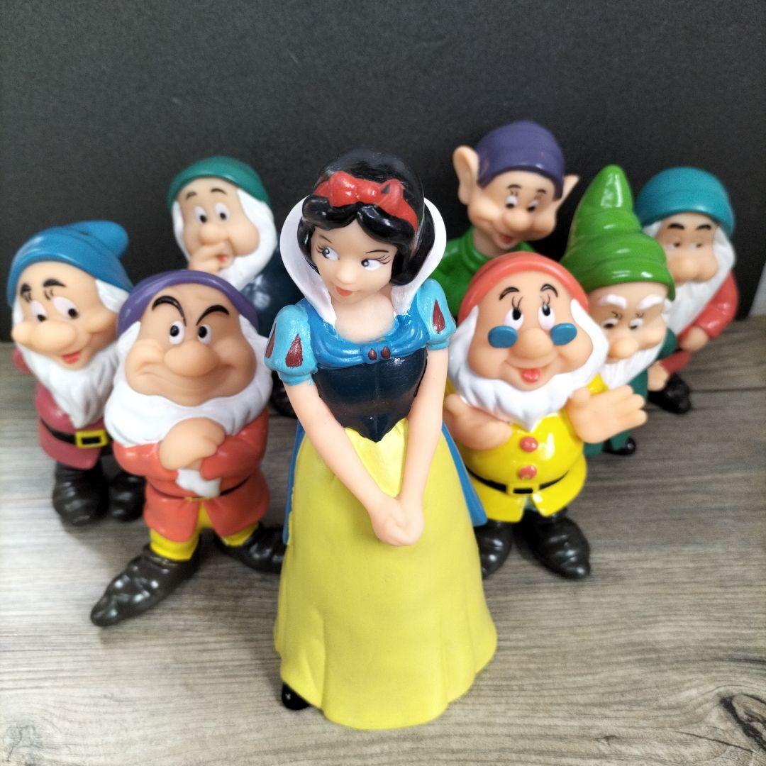白雪姫と七人の小人 ソフビフィギュア スノーホワイト ドワーフ ソフビ