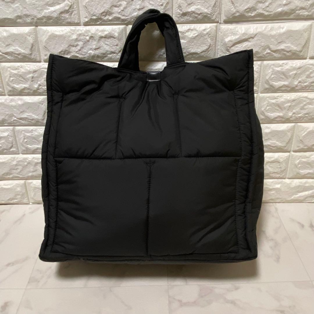 美品 アーロン hALON パディング ビッグトートバッグ - メルカリ