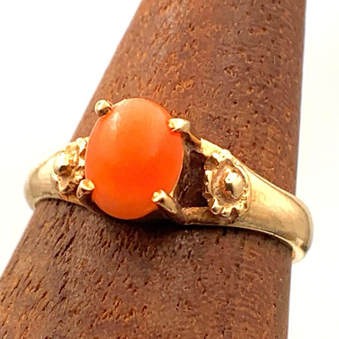 珊瑚ゴールドリング K18 9号 2.1g
