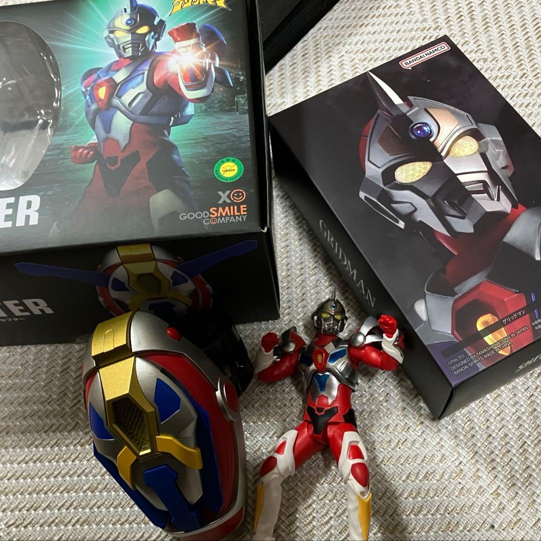 電光超人グリッドマン　1/1スケール　アクセプター　真骨彫グリッドマン　セット 電光超人グリッドマン @ 1/1スケールアクセプター 動作確認済み