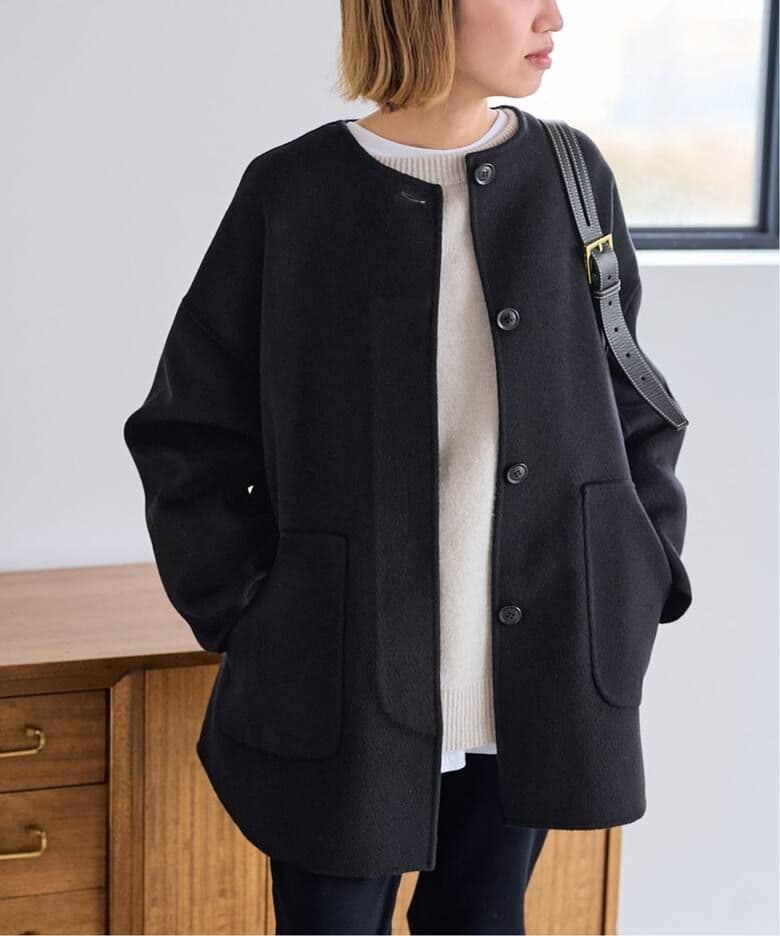 【新品・タグ付き】FRAMEWORKのハミルトンリバークルーネックコート FRAMeWORK（フレームワーク）の「≪追加≫ハミルトンリバークルー