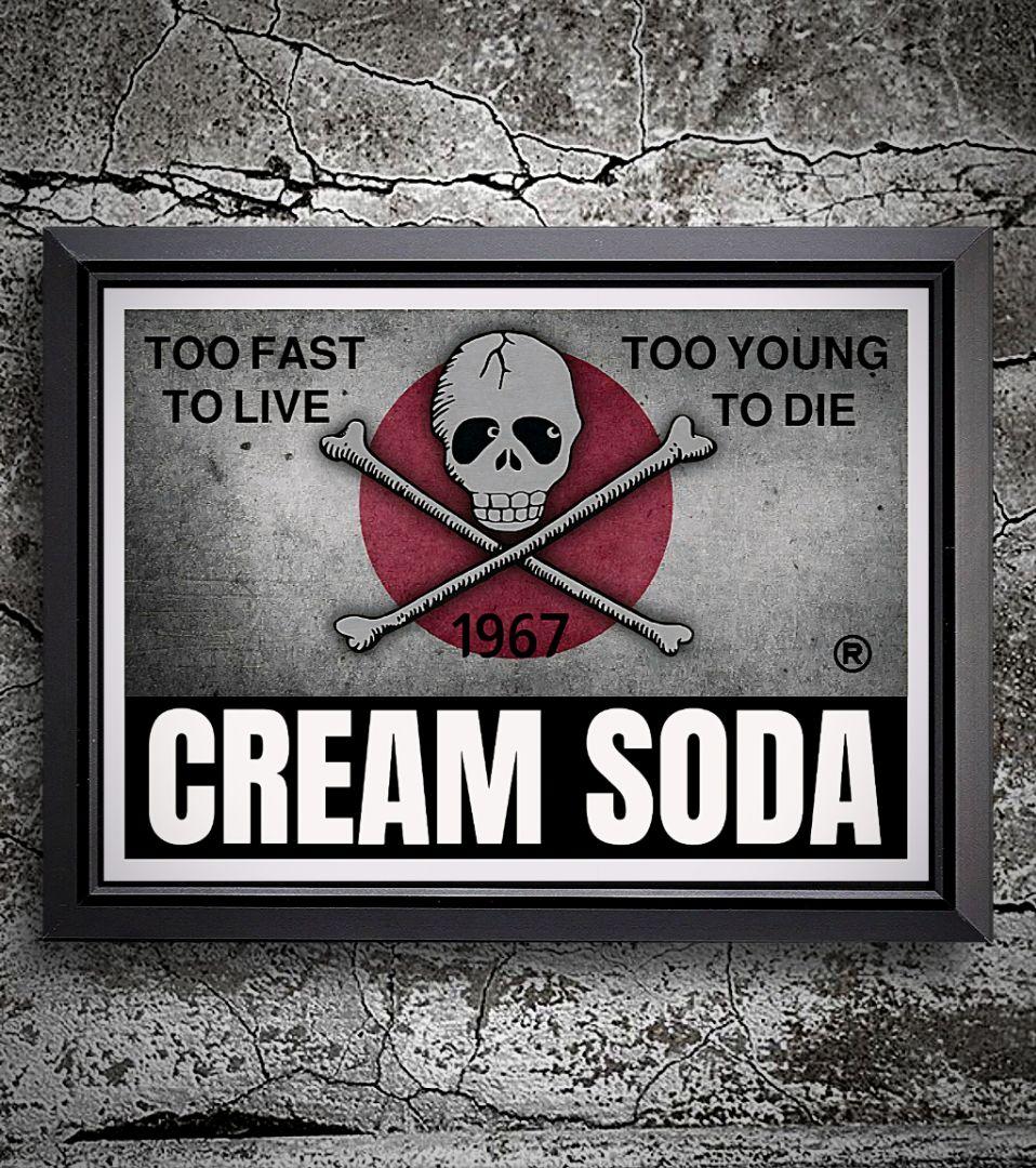 クリームソーダ☠️/ブラックキャッツ【A4サイズ写真ポスタ額装付き2