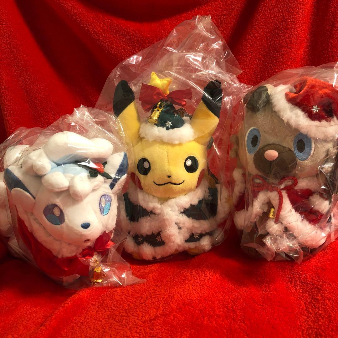 ポケモンセンター　クリスマス　ぬいぐるみ　セット