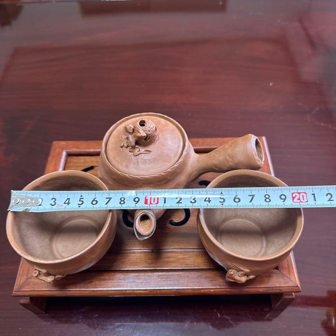 萬古焼 茶器 煎茶器 急須セット 蛙 カエル 田嶋勝三窯 - メルカリ