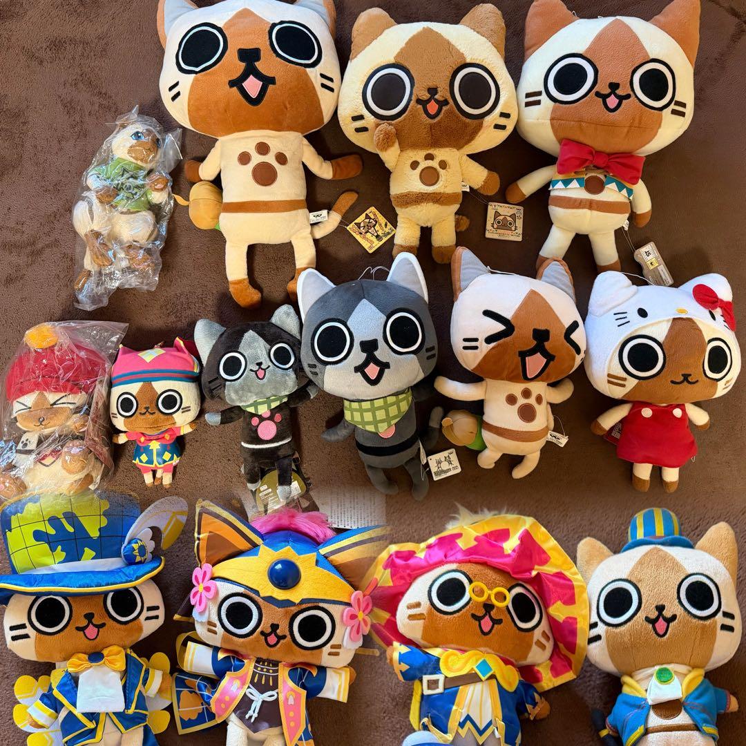 モンハン ぬいぐるみ(中/大)セット アイルー メラルー - メルカリ