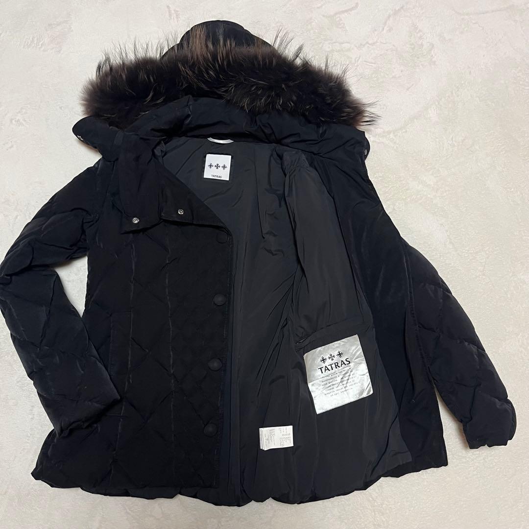 極美品】TATRAS ☃ タトラス コサヴァ系 ダウン 黒 ファー 02 M - メルカリ
