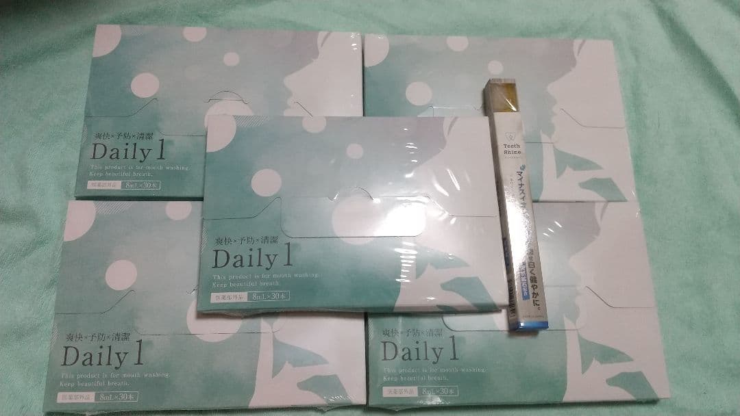 ゆさん専用 デイリーワン マウスウォッシュ ５箱 歯ブラシ１本のオマケ付き