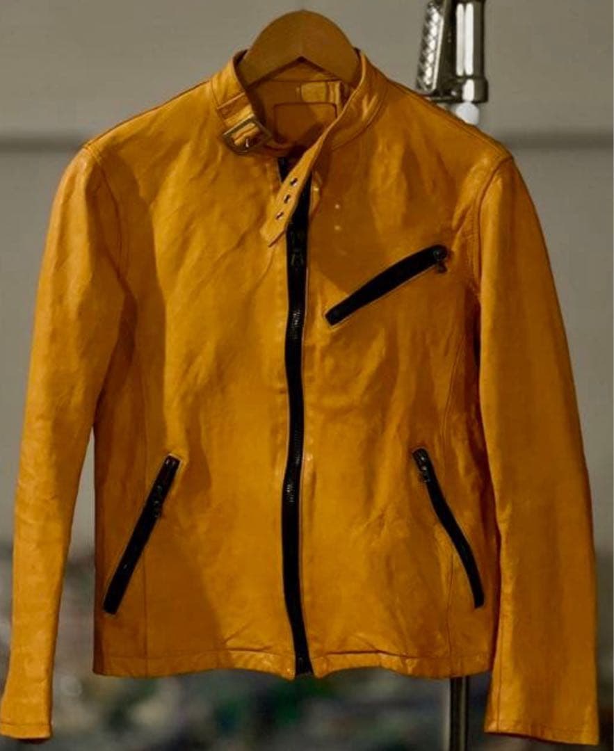 本日特別値下げ バックラッシュ ドイツカーフ製品染 レザー ライダース