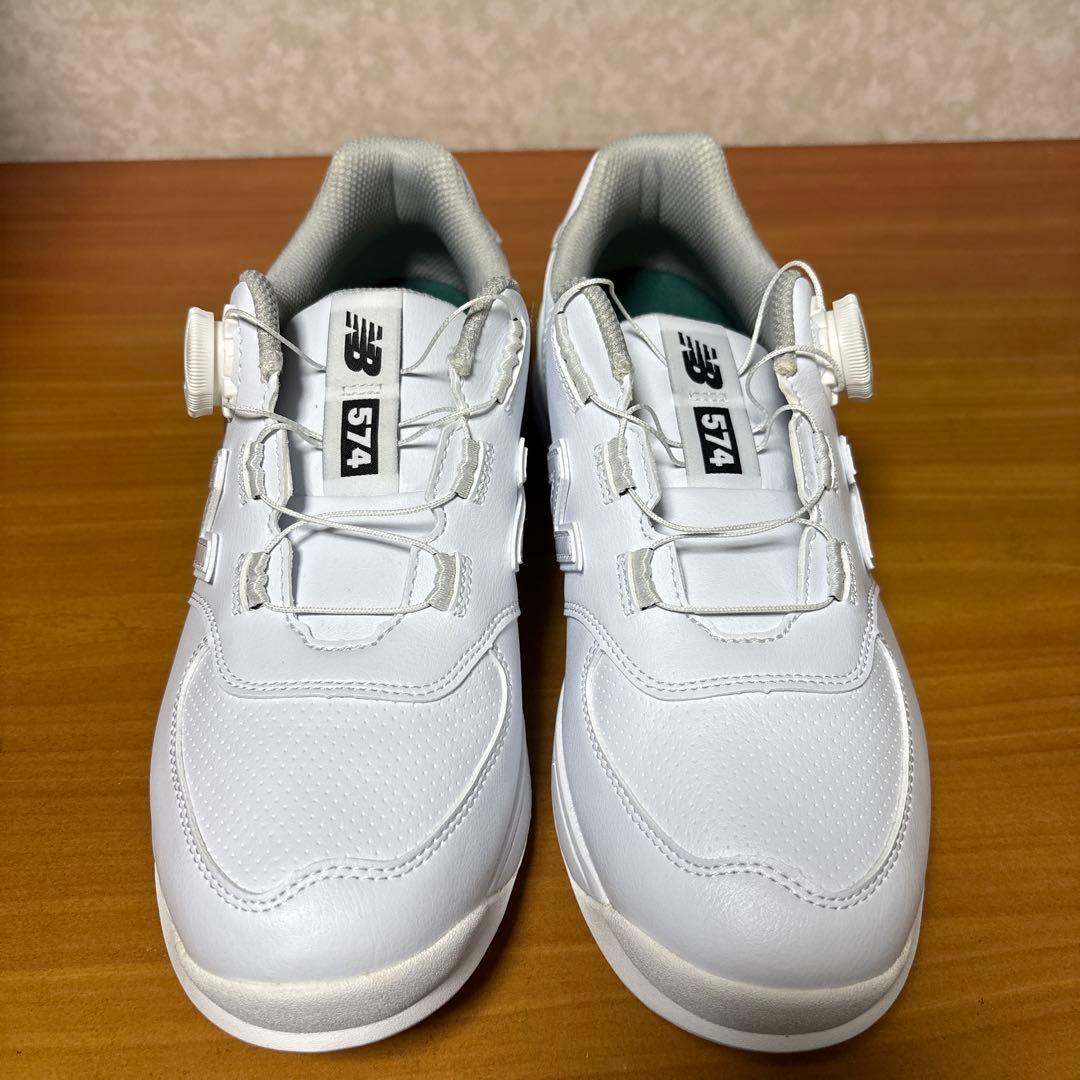 【新品未使用】ニューバランス ゴルフシューズ 574 レディース24cm 白