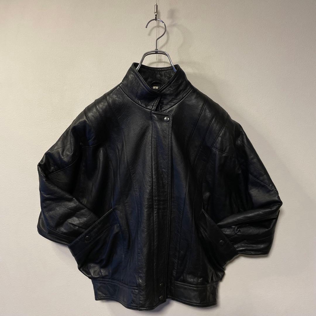 80's 90's vintage オーバーサイズ レザー 本革 ブルゾン