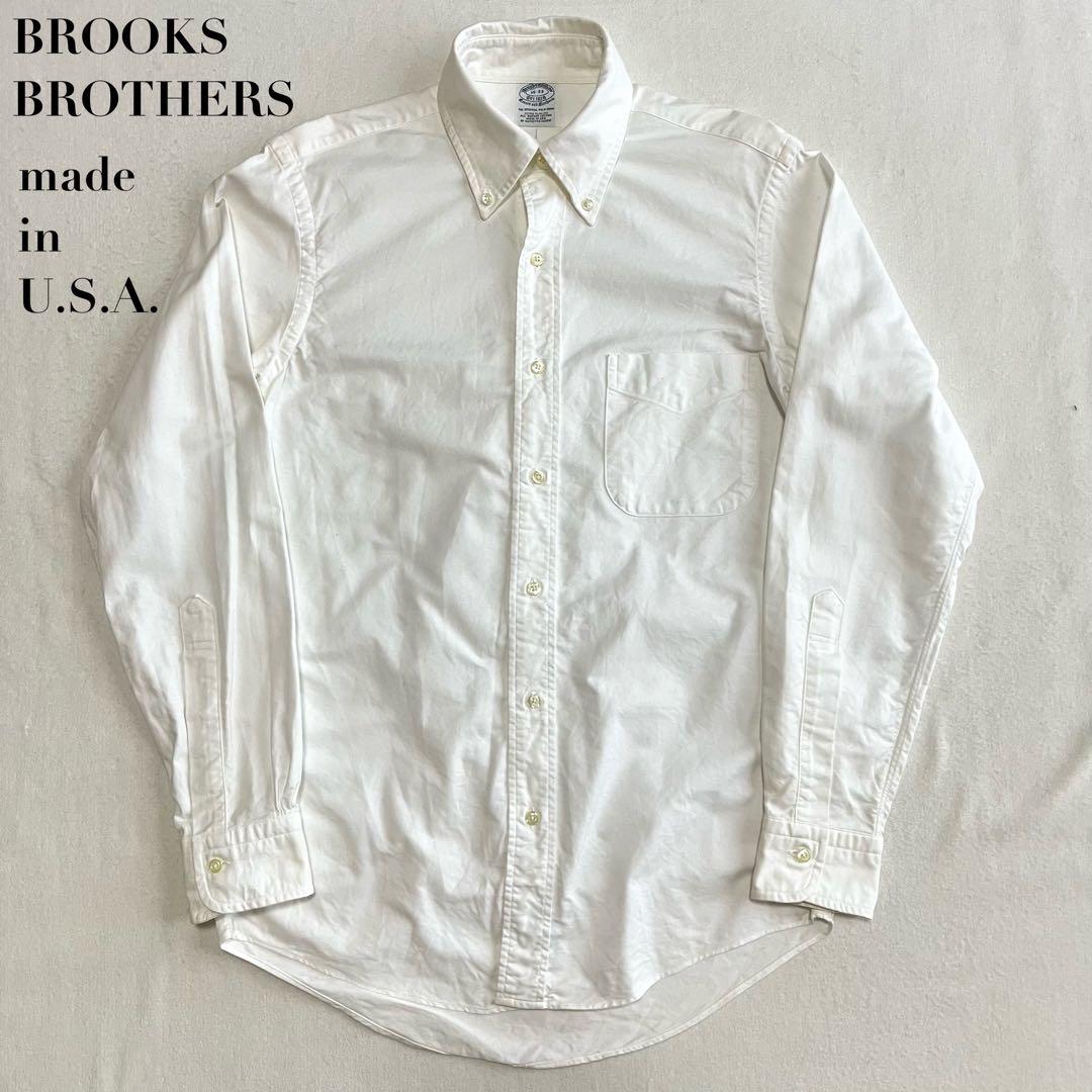 90s USA製 BROOKS BROTHERS ボタンダウンシャツ 15-33