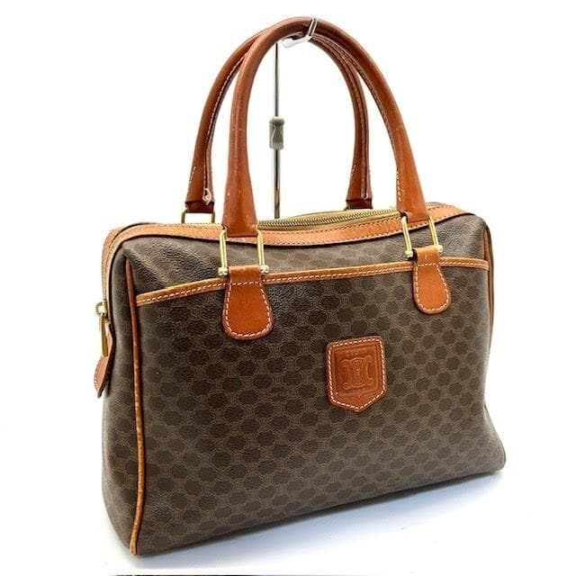 CELINE オールドセリーヌ マカダム柄 ボストンバッグ - メルカリ