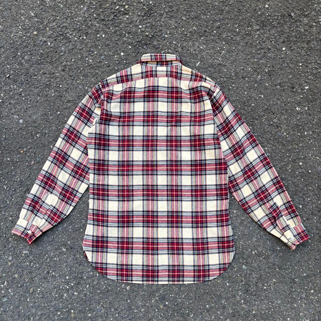 70s pendleton ネルシャツ オンブレチェックシャツ USA製 XL - メルカリ