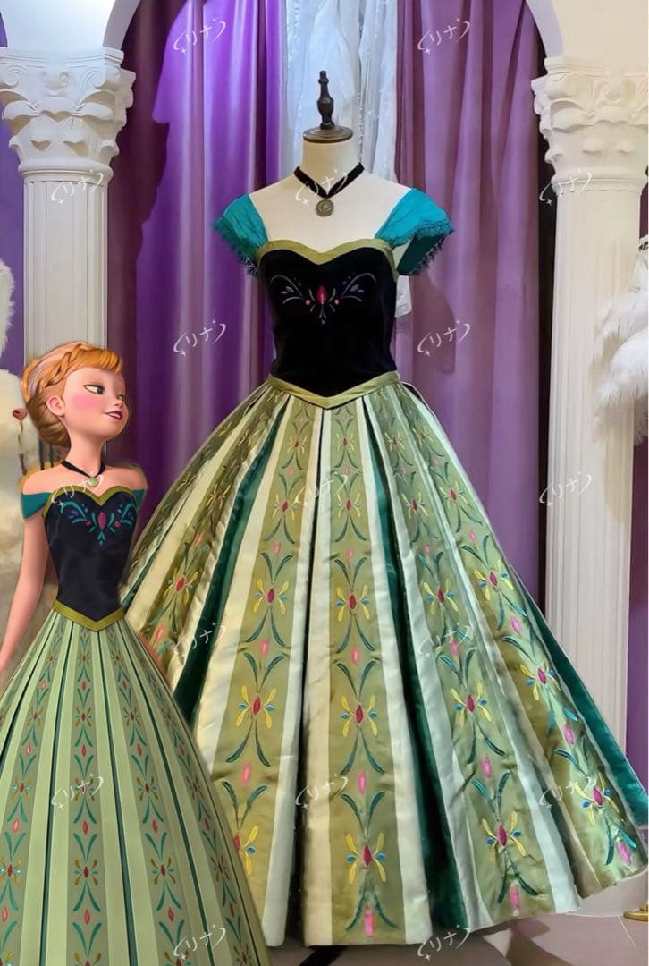 アナ 戴冠式 豪華版ドレス（新作トレイソーン）