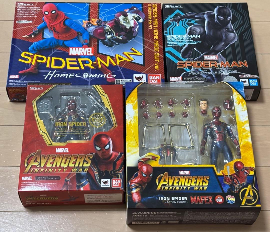 フィギュアーツ MAFEX スパイダーマン アイアンマン