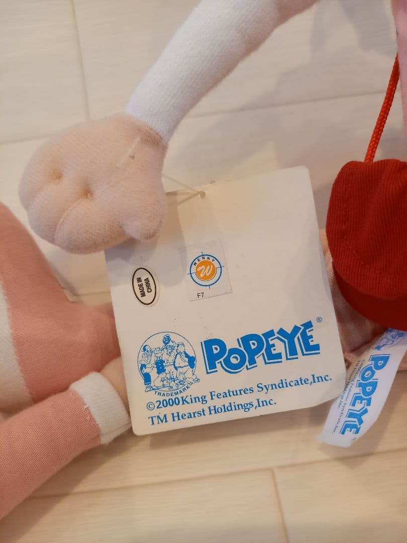 レトロ ポパイ オリーブ ぬいぐるみ 新品 タグ付き 2000年 セット売り