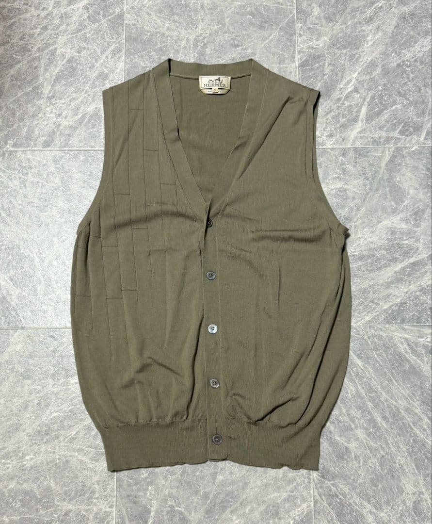 HERMES エルメス H柄 ウール ノースリーブ ニット ベスト サイズS 楽天市場】ニットベスト（ブランドエルメス）（トップス｜レディース