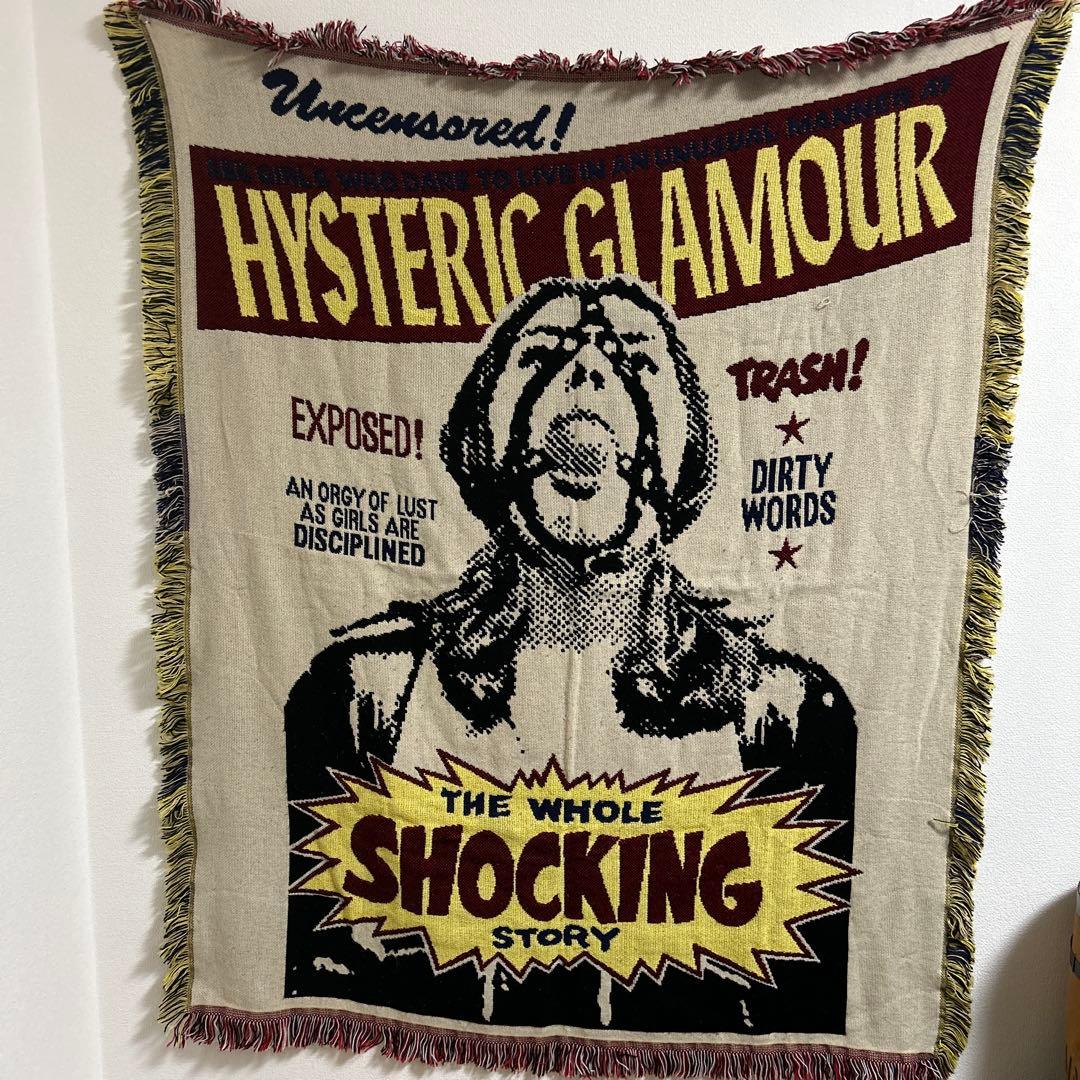 HYSTERIC GLAMOUR フリンジ付きブランケット