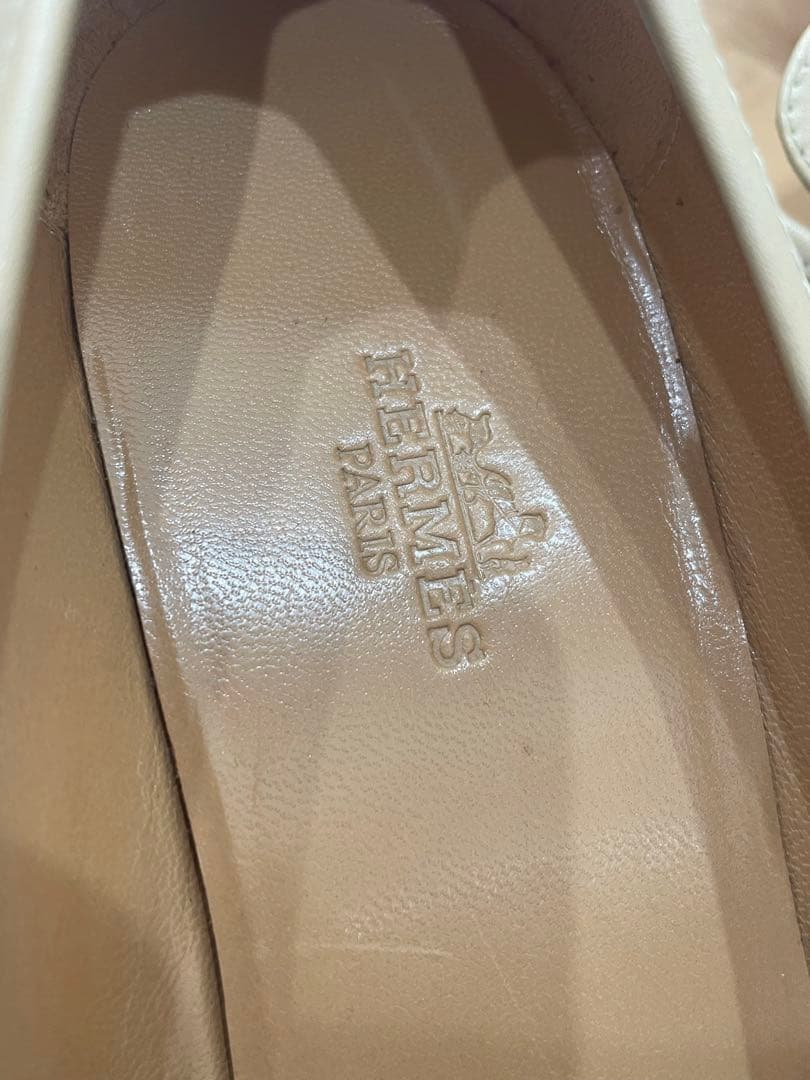 石原タイコ様専用☆HERMES パンプス/36.5/BEG エルメス - メルカリ